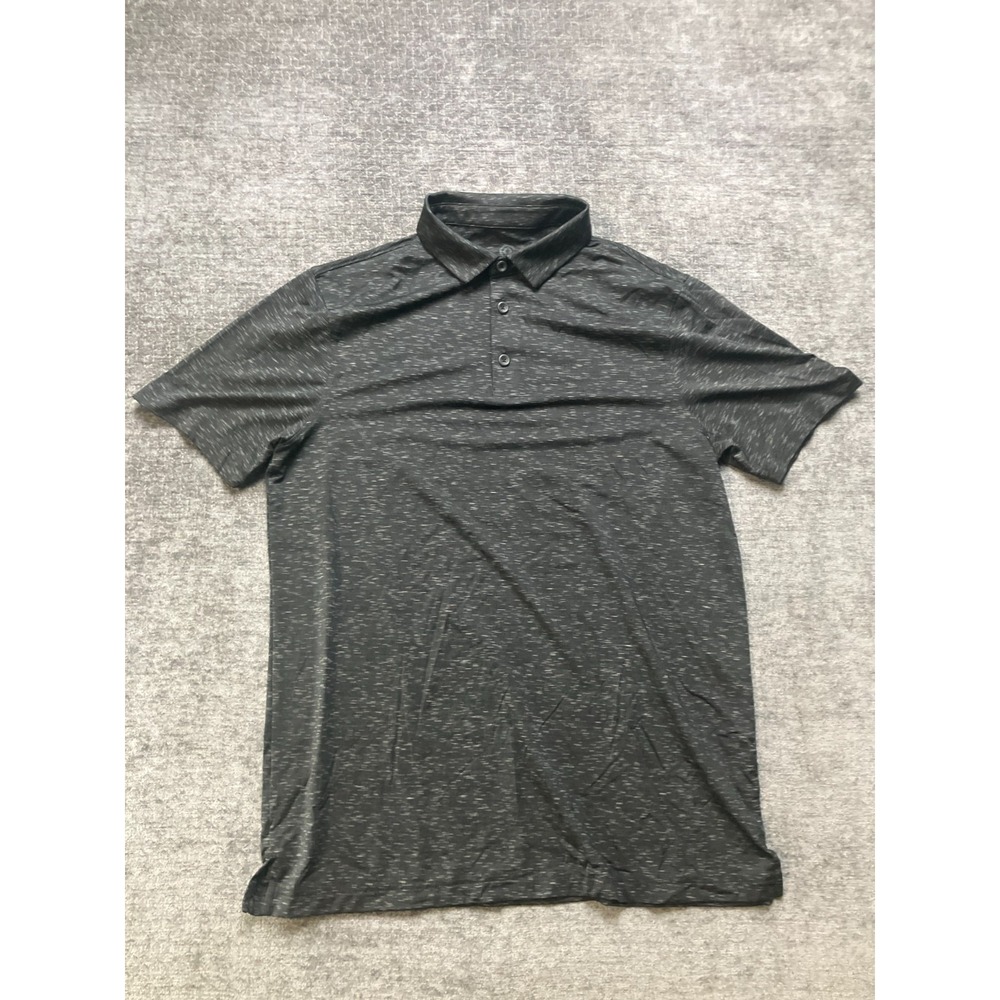 C9 Champion Polo Shirt Mens Medium Dark Gray Speckled Stretch Golf Performance